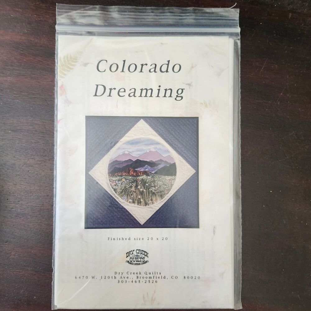 Dry Creek Quilts Colorado Dreaming Quilt Pattern Wall Hanging 20x20 Scenic